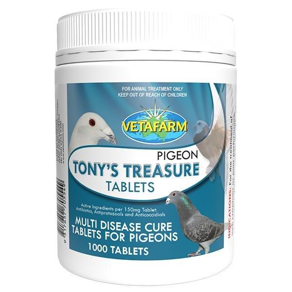 Bottle of Tony's Treasure Tablets