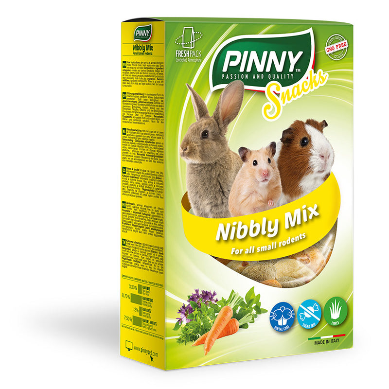 Snack Nibbly (Pinny) Complementary food for ro- dents with vegetables and alfalfa (150g)