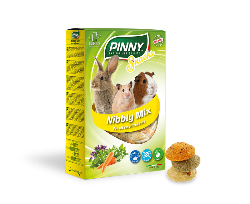 Snack Nibbly (Pinny) Complementary food for ro- dents with vegetables and alfalfa (150g)