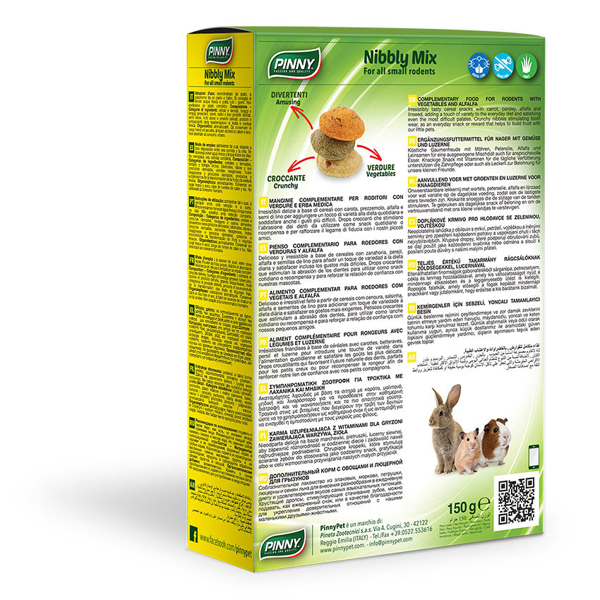 Back of Nibbly Mix box