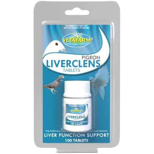 Pigeon Liverclens - Liver Health Support Tablets for Pigeons (Vetafarm)