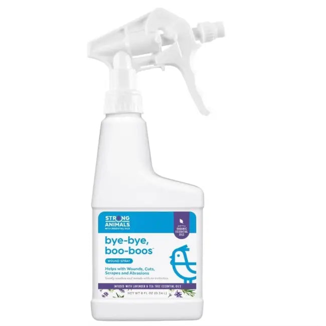 Bye-Bye, Boo-Boos™ – Natural Wound Care Spray for Poultry | Lavender, Tea Tree & Vitamin E