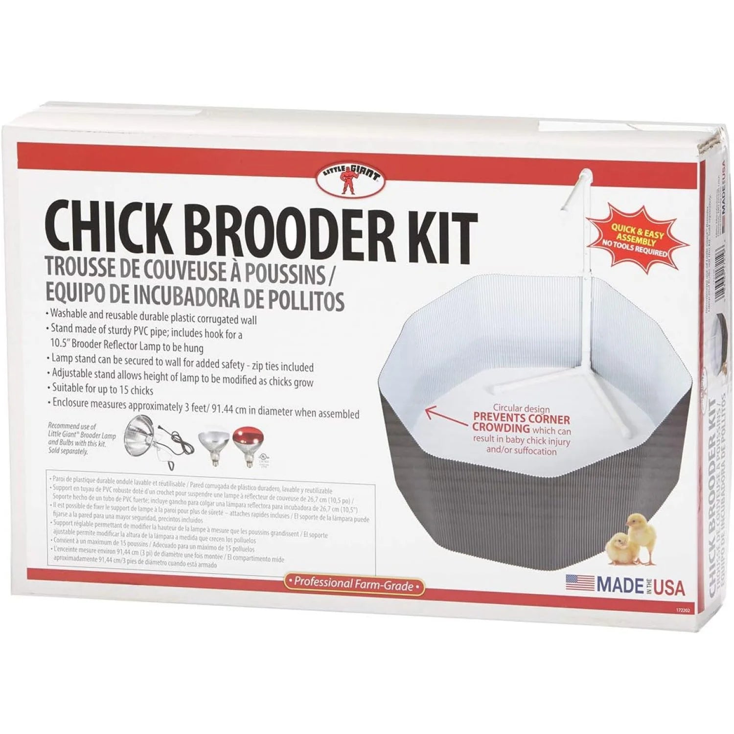 Chick Brooder Kit Complete Kit for Raising and Brooding Chicks
