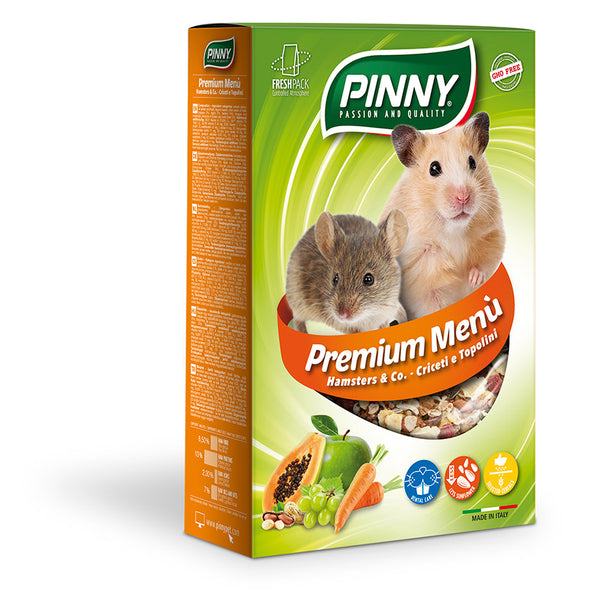 Premium Menu Hamster (Pinny) Complete feed for all types of hamsters and mice with fruits (300g)