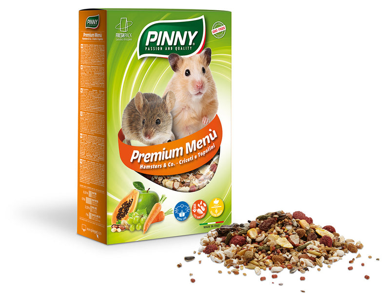 Premium Menu Hamster (Pinny) Complete feed for all types of hamsters and mice with fruits (300g)