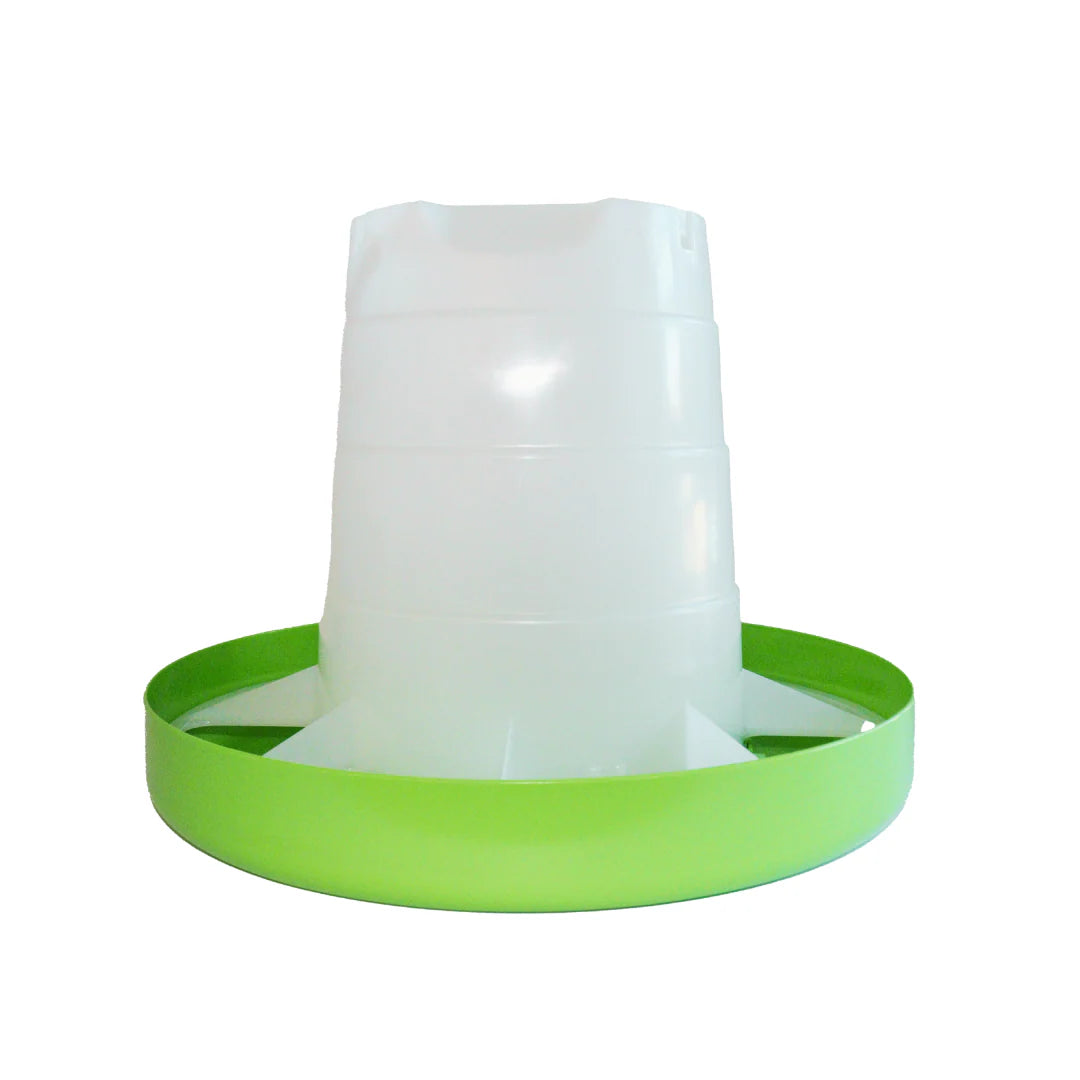 Little Giant® Duck Feeder - Durable Plastic Adjustable Poultry Feeder for Ducks and Waterfowl - Deep Base with 11 Pound Feed Capacity - Made in USA