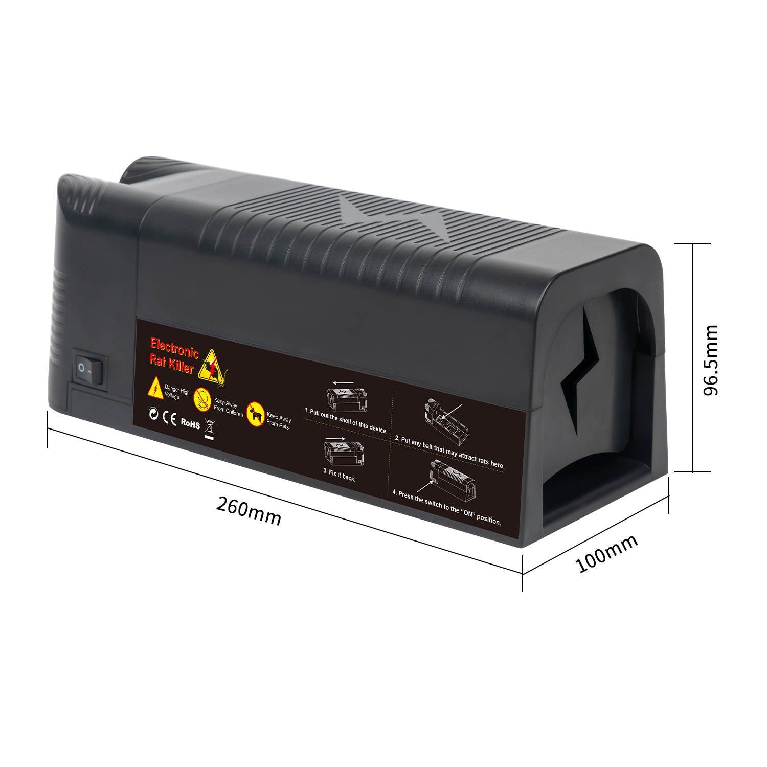 X-PEST Electronic Rat and Mouse Killer - Smart Pest Control High Voltage Zapper