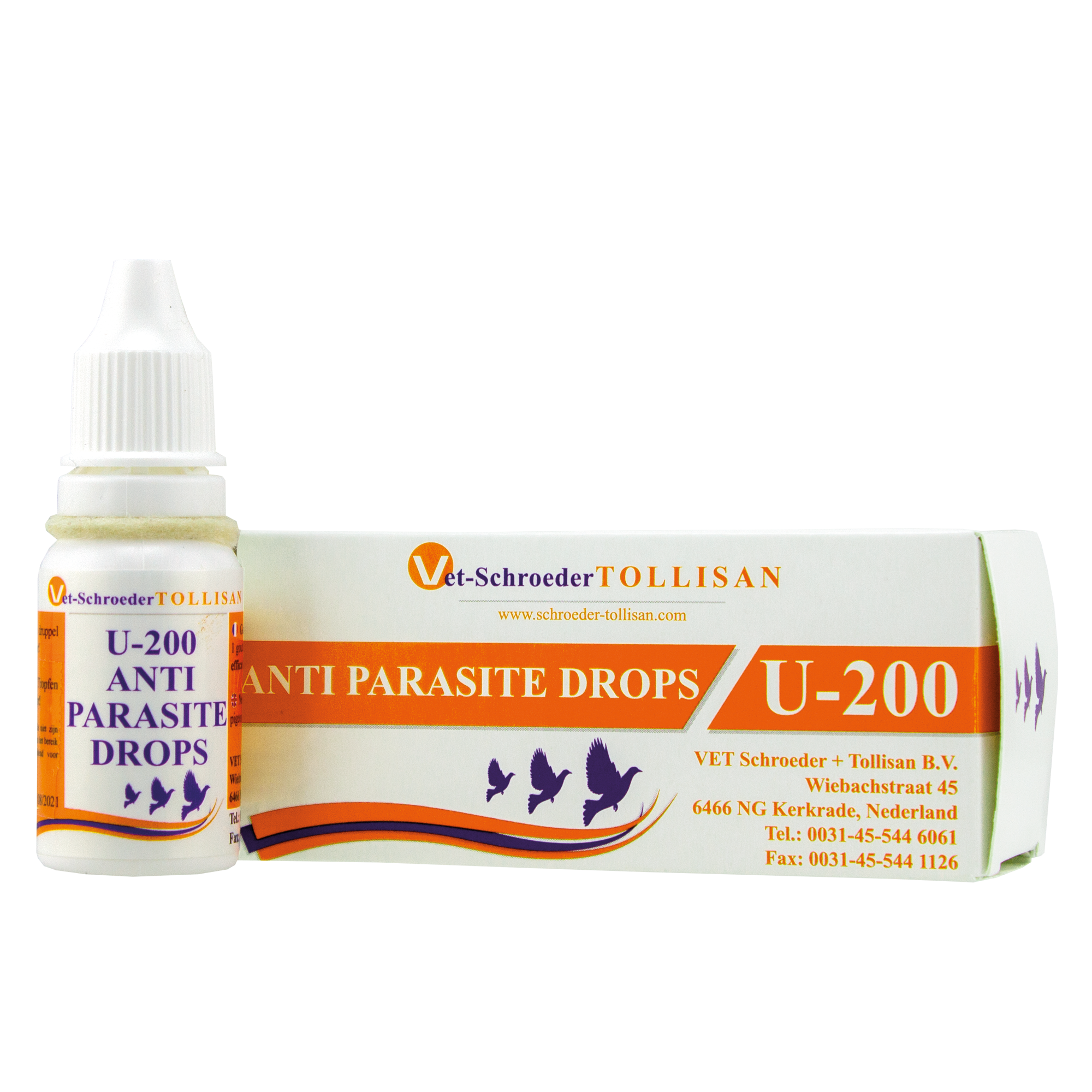 Anti-Parasite Drops for Racing Pigeons – 12 Month Protection Against Parasites & Vermin | Long-Lasting Pigeon Neck Drops (Vet Schroeder)