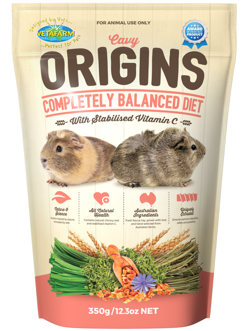 Origins Cavy Diet - Complete diet for guinea pigs with vitamin C (Vetafarm)