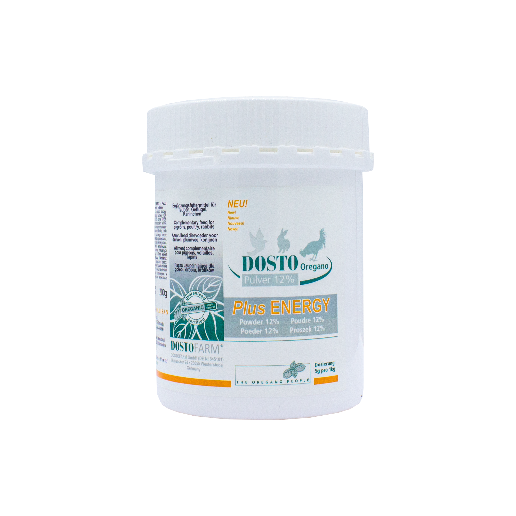 Dosto Oregano Powder 12% + Plus ENERGY – Digestive & Respiratory Support for Racing Pigeons | High Energy Formula
