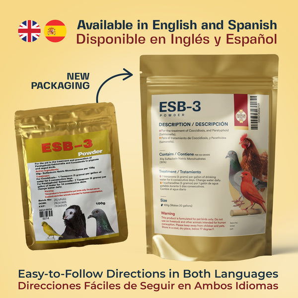 ESB-3 (Jedds) Coccidiosis & Paratyphoid Treatment