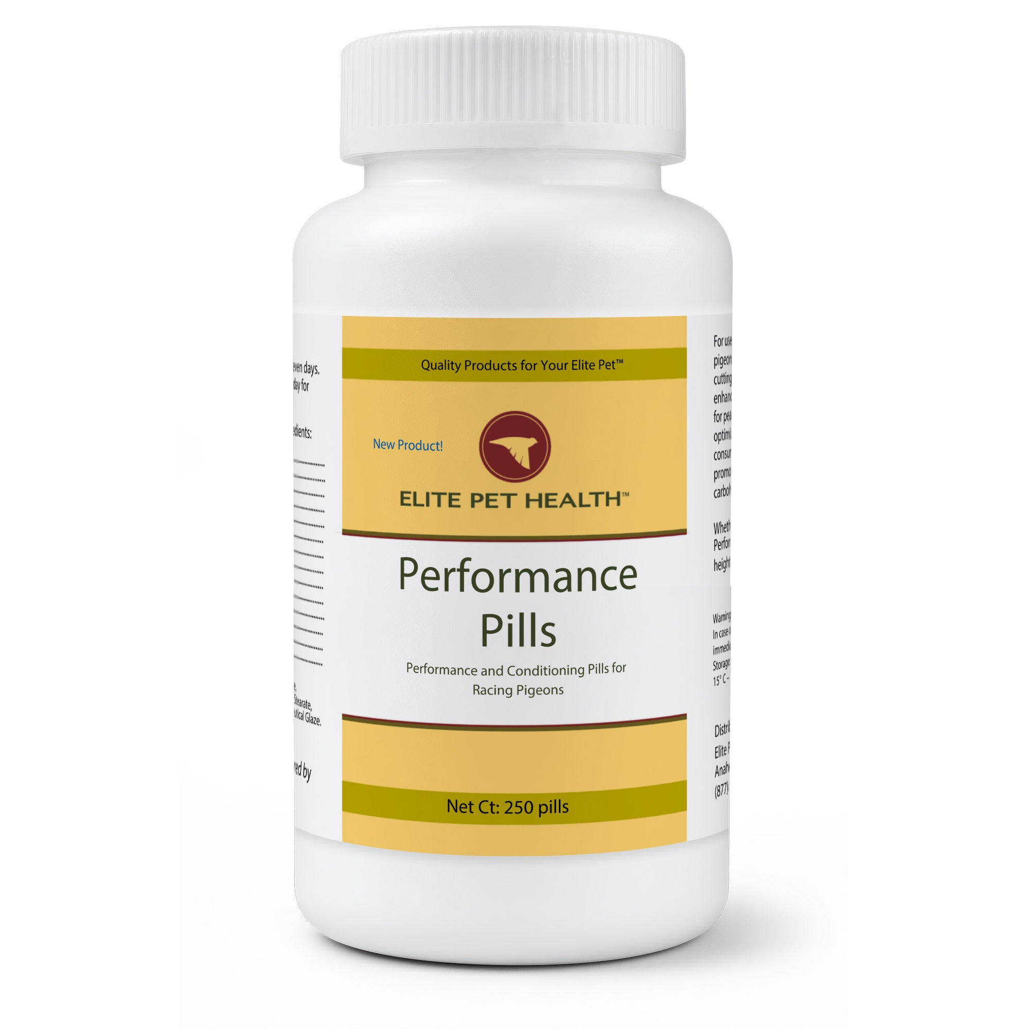 Elite Pet Health Performance Pills for Racing Pigeons – Boost Strength, Stamina & Speed Naturally