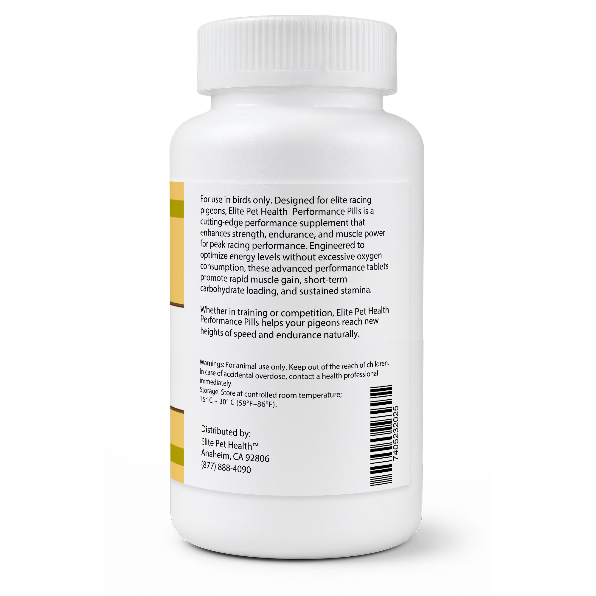 Elite Pet Health Performance Pills for Racing Pigeons – Boost Strength, Stamina & Speed Naturally