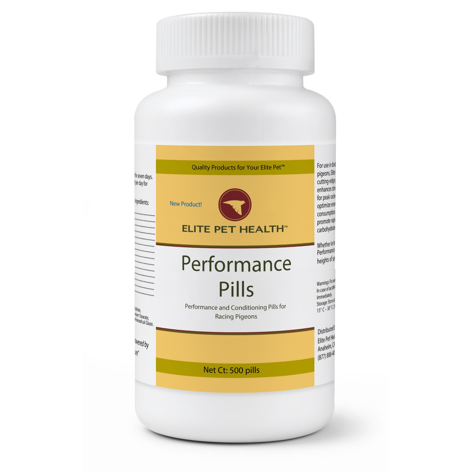 Elite Pet Health Performance Pills for Racing Pigeons – Boost Strength, Stamina & Speed Naturally