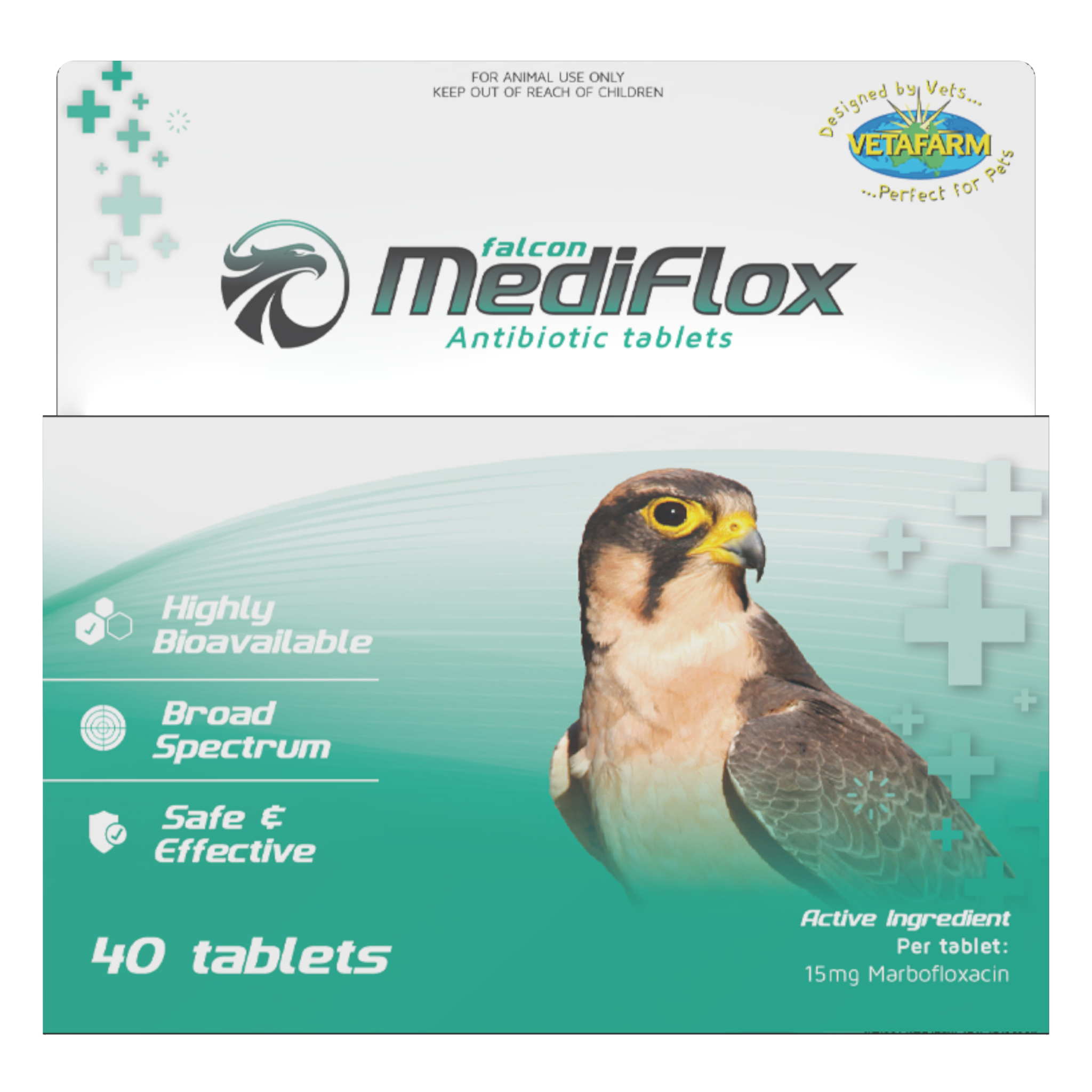 Falcon MediFlox -  broad-spectrum treatment for falcons