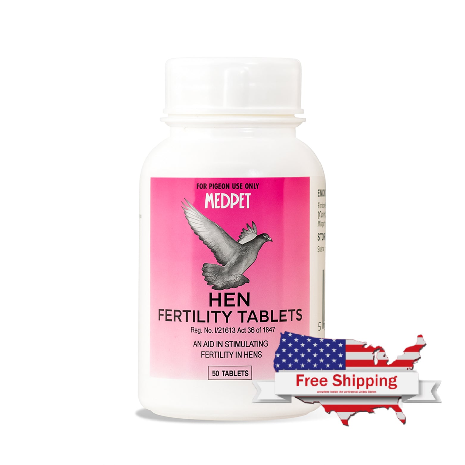 Hen Fertility Tablets (Medpet) for Pigeons Enhance Pigeon Breeding Season