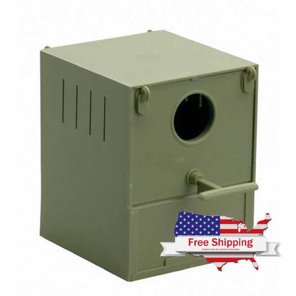 Pearl Nest (2GR) Outside Nesting Box for Small Parrots, Parakeets etc.