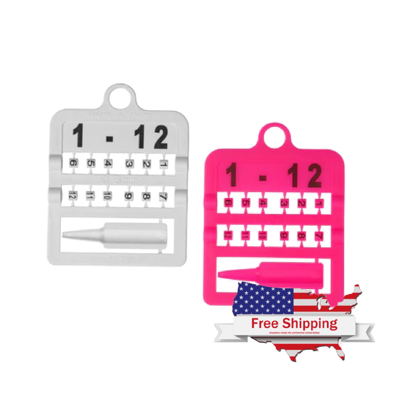 E-Z SPLIT RING NUMBERED