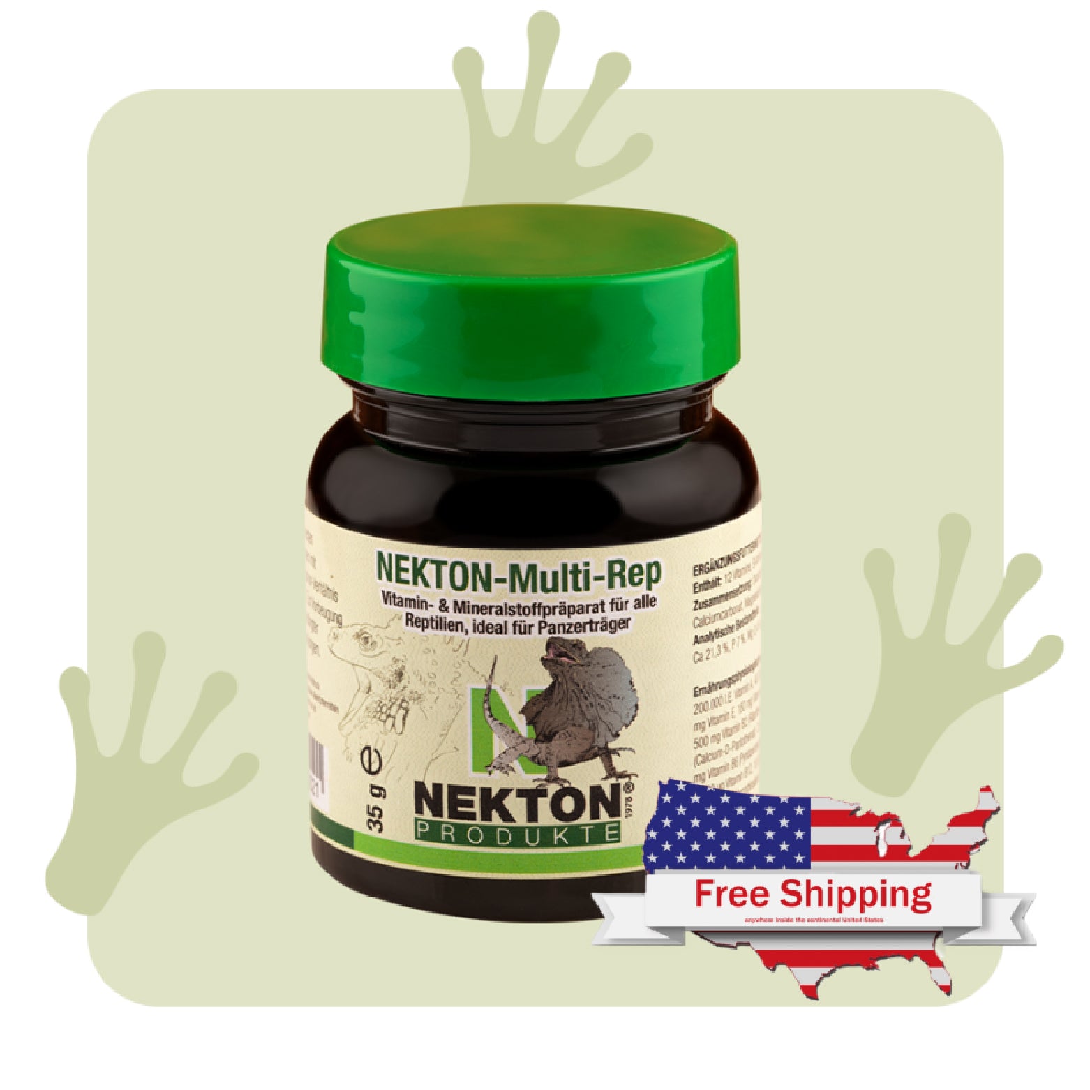 NEKTON-Multi-Rep | Complete Vitamin & Mineral Supplement for Reptiles – Ideal for Turtles & Shell Carriers