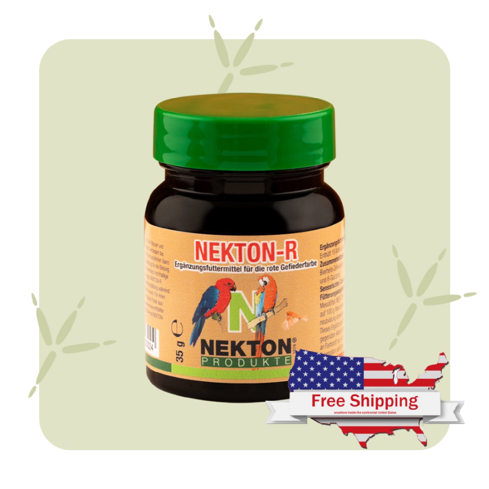 NEKTON-R Supplement for Birds – Enhances Red Plumage & Supports Molting
