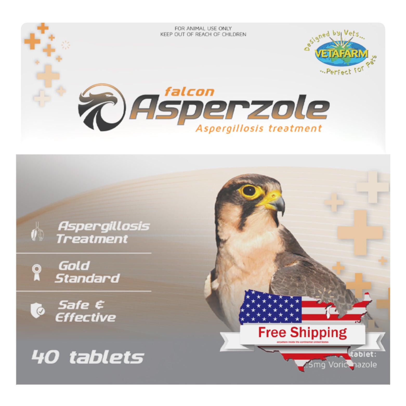 Falcon Asperzole (Vetafarm) - Effective Aspergillosis Treatment for Falcons
