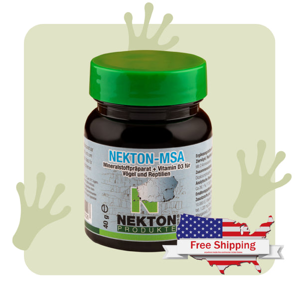 NEKTON-MSA Mineral Supplement with Vitamin D3 for Birds, Reptiles & Amphibians