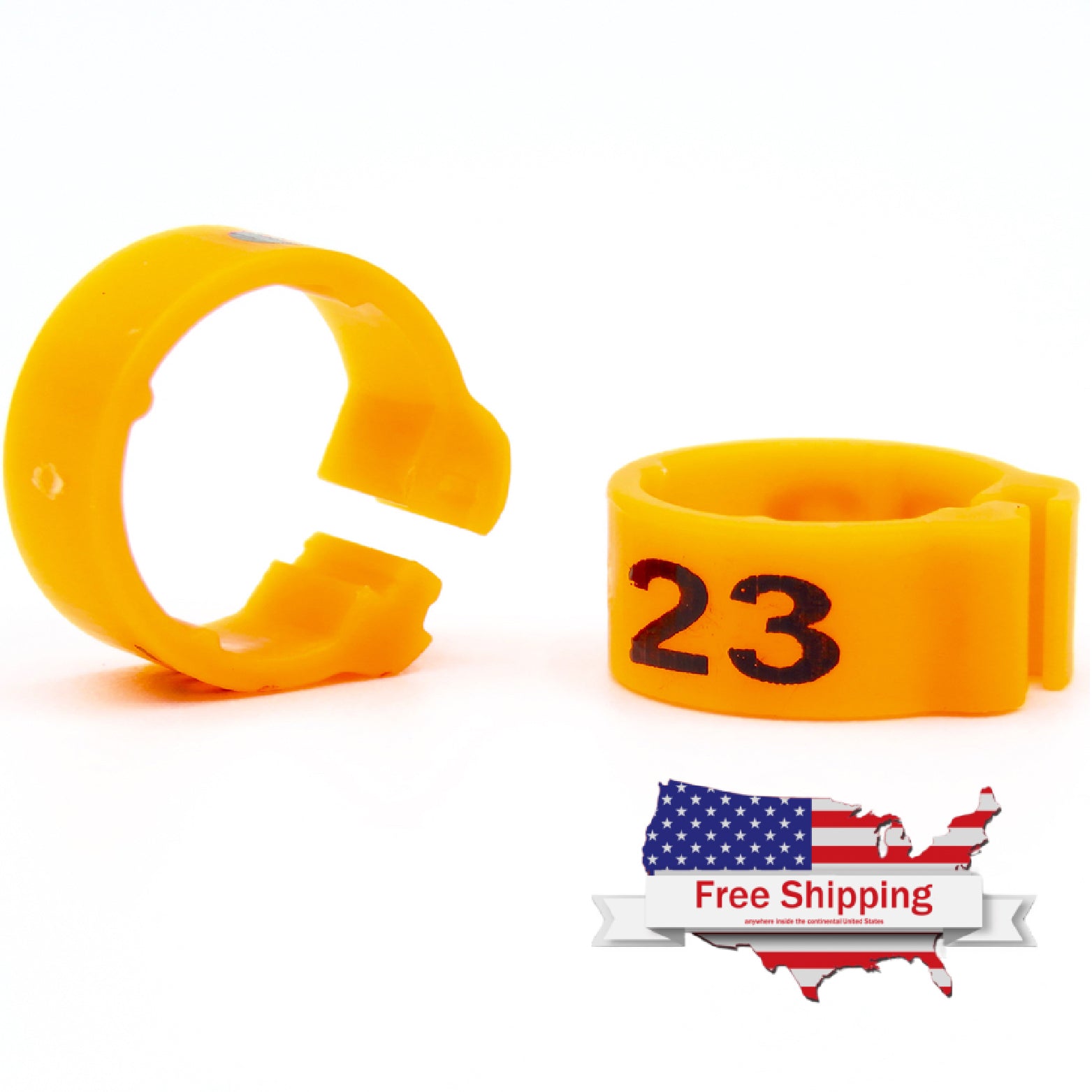 E-Z CLIP RINGS NUMBERED 8 MM