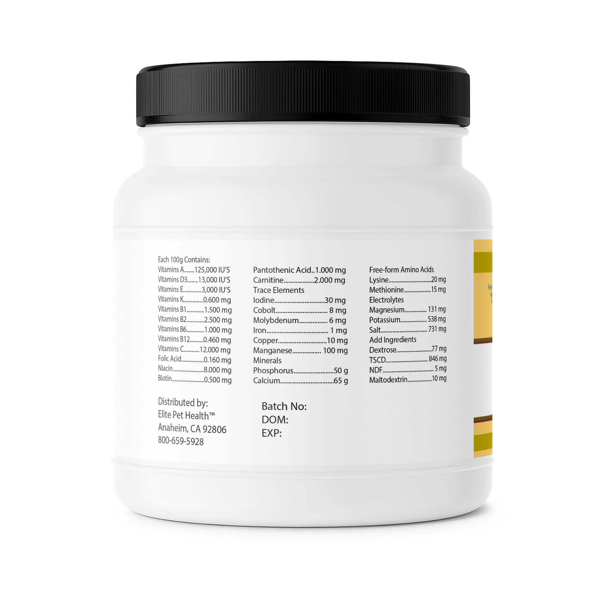 Pigeon Vitamins Ingredients