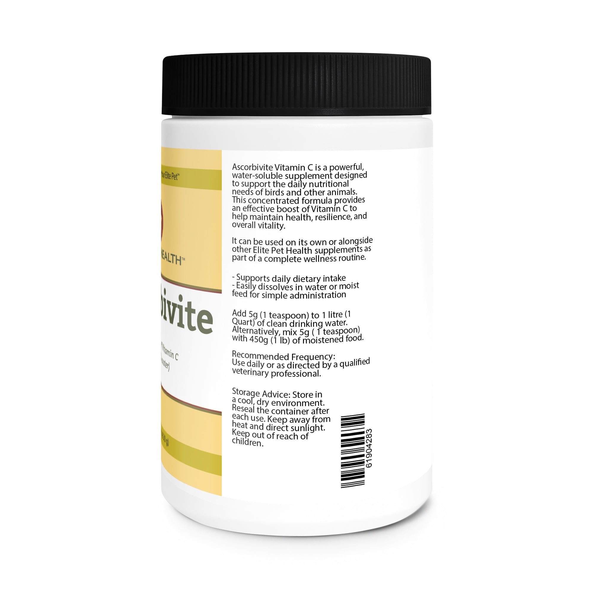 Soluble Vitamin C for Birds & Animals Directions