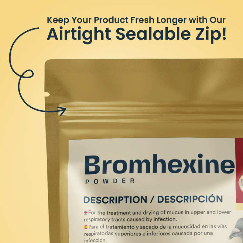 Bromhexine: Respiratory Drying Agent for Pigeons & Pet Birds