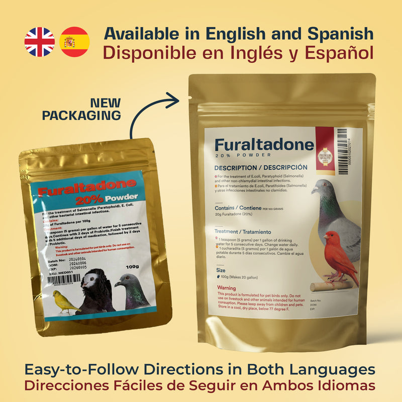 Furaltadone 20%: Powerful Treatment for Birds' Intestinal Infections