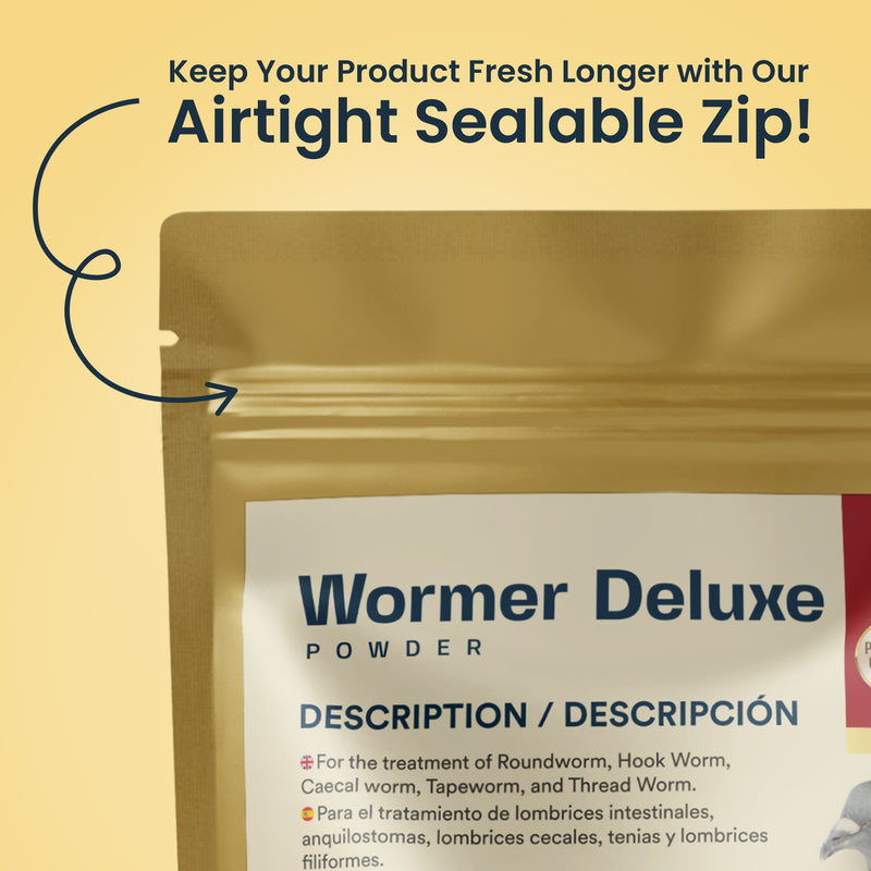 Wormer Deluxe Powder - Exclusively for Pigeons and Pet Birds