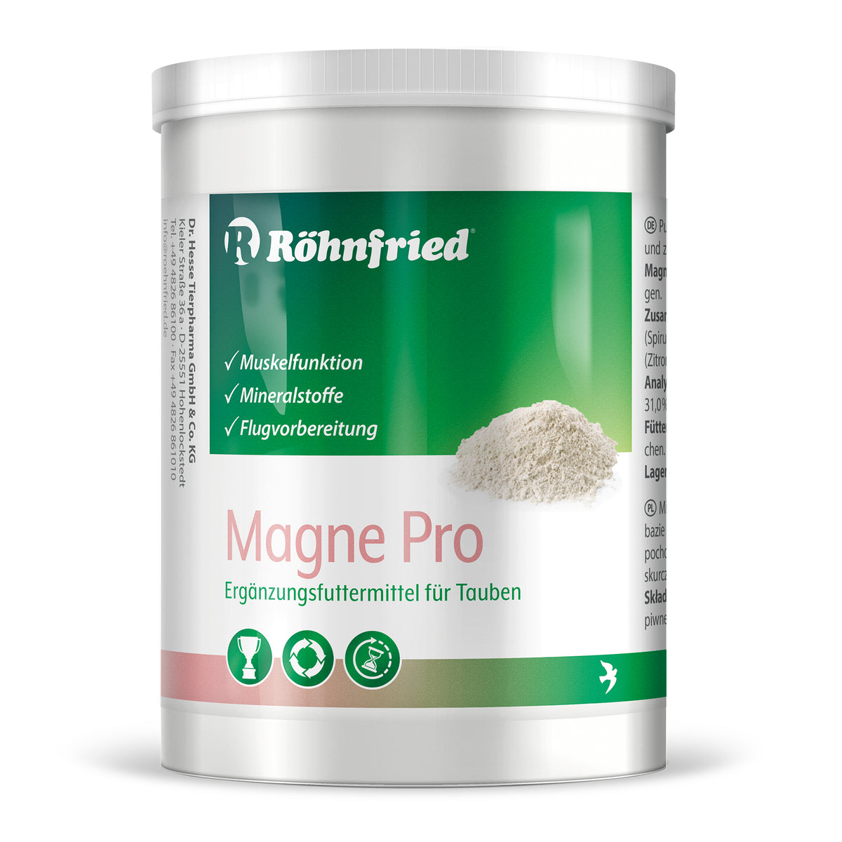 Magne Pro (Rohnfried) for Racing Pigeons Pre-Flight to Prevent Cramping