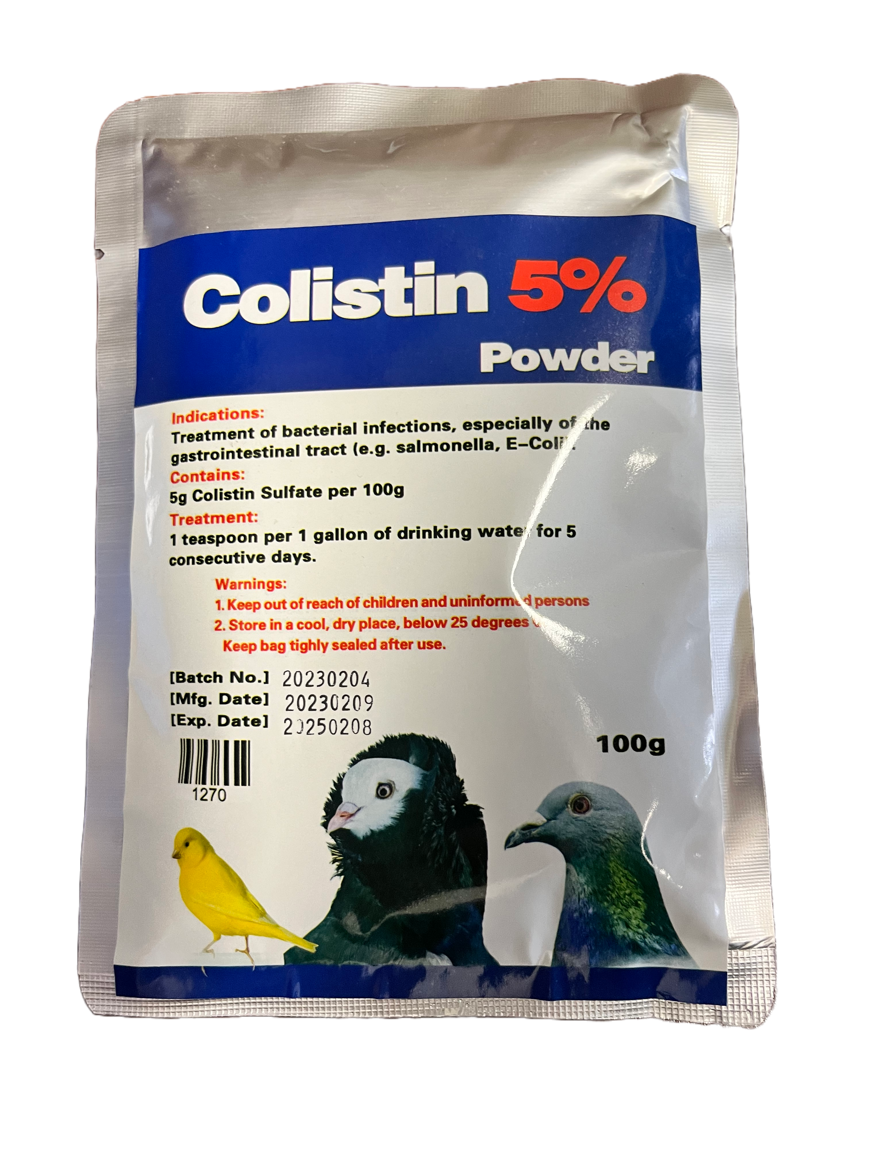 Colistin Powder Treats Infections