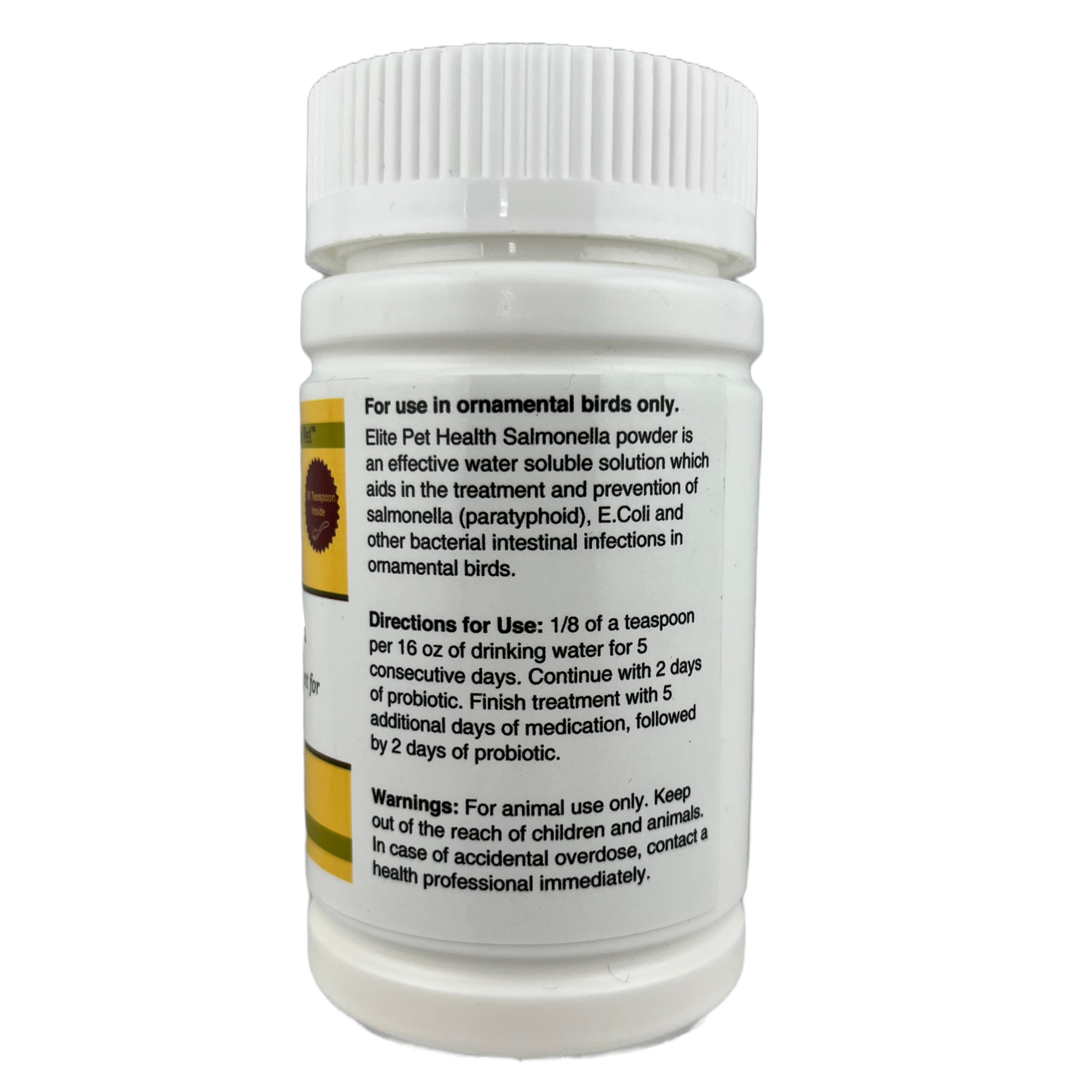 Directions for Salmonella & Paratyphoid Treatment in Pigeons