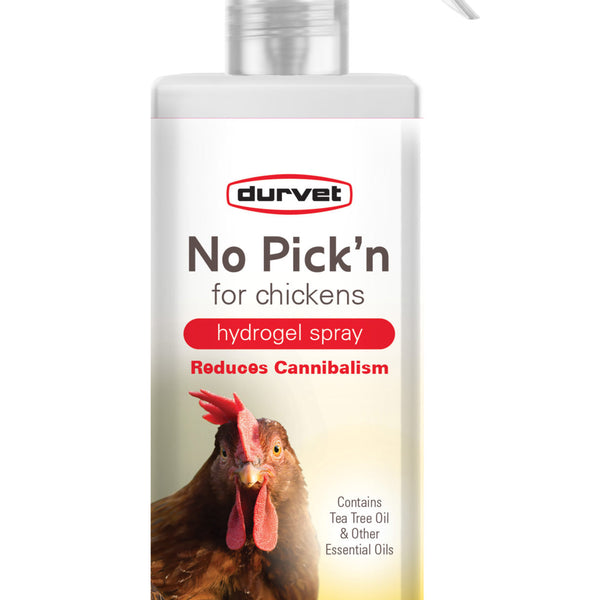 spray to keep chickens out of garden No Pick'n for Chickens (Durvet)