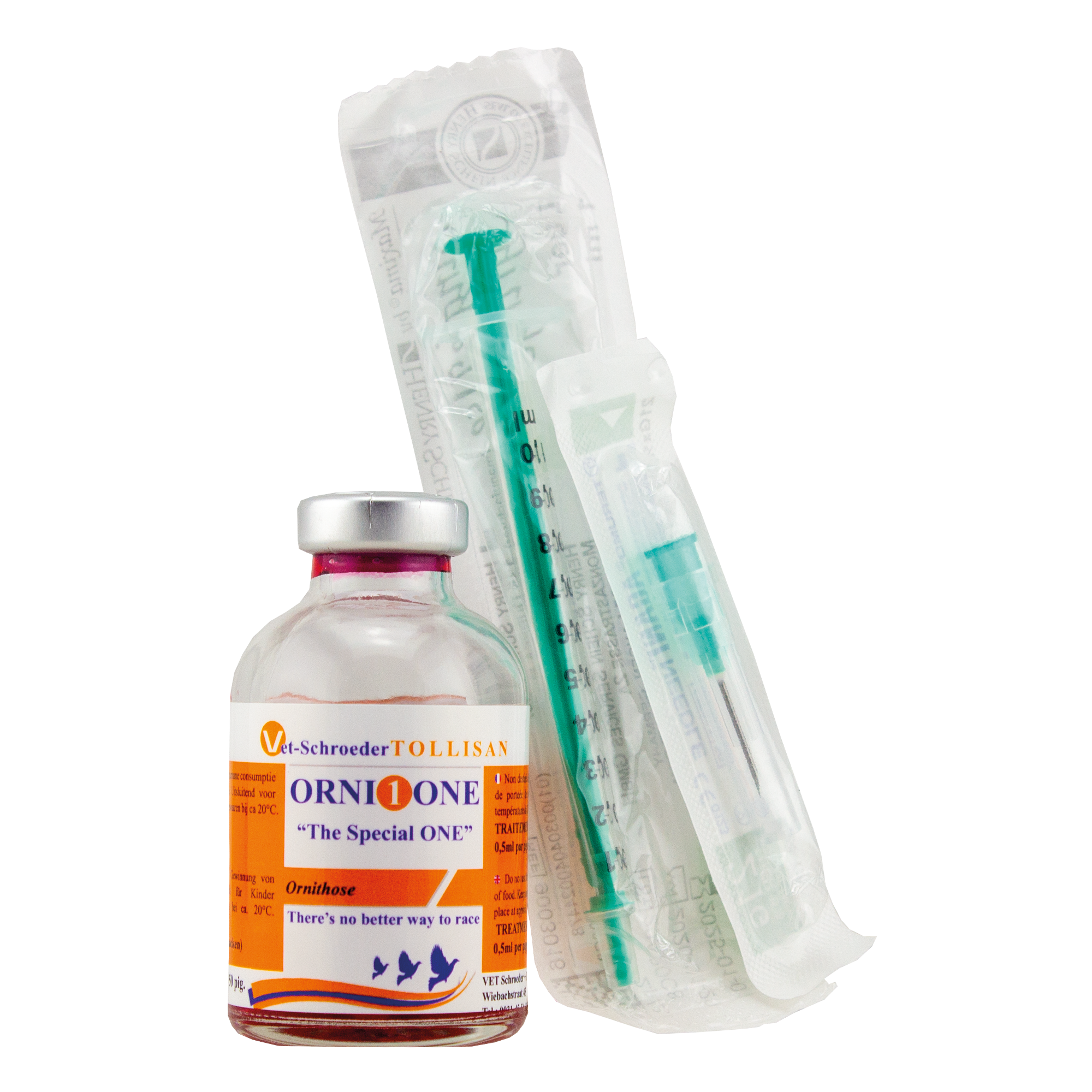 Orni 1 ONE - Rapid Treatment for Ornithosis & Respiratory Inflammation in Pigeons, 25 ml