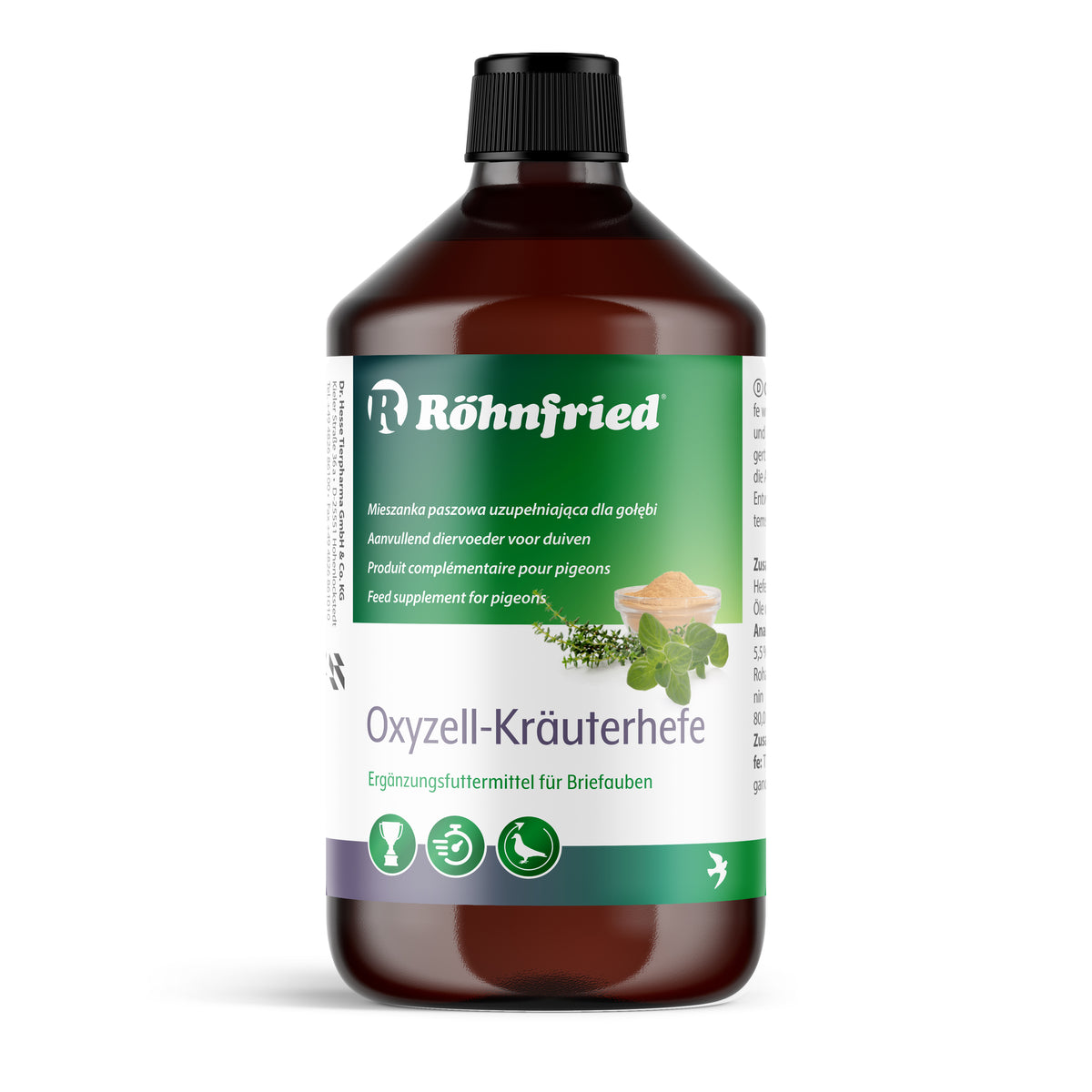Oxyzell-Kräuterhefe (Rohnfried) Liquid Immune Booster for Pigeons