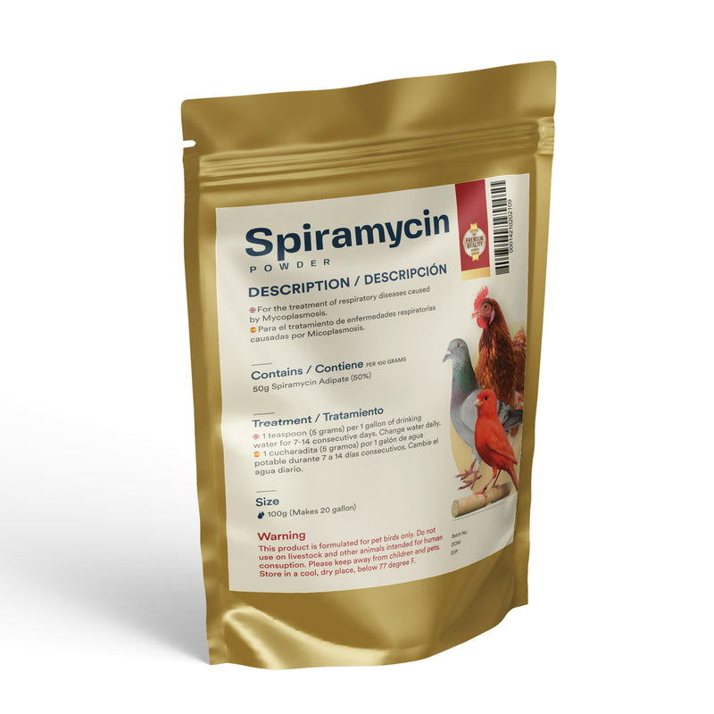 Spiramycin 50: Treats Respiratory & Mycoplasma Infections in Pigeons