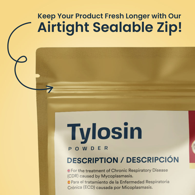 Tylosin Powder for CRD Treatment in Pigeons, Cage Birds & Pet Chickens