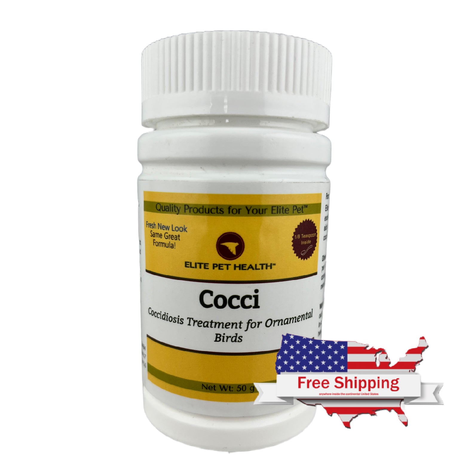 Cocci Powder (Elite Pet) Coccidiosis Treatment for Birds