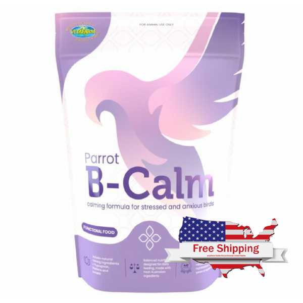 Parrot B-Calm: Stress & Anxiety Relief in a Complete Diet (VetaFarm)
