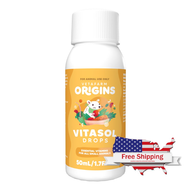 Origins Vitasol Drops - Essential vitamins for all small animals (Vetafarm)