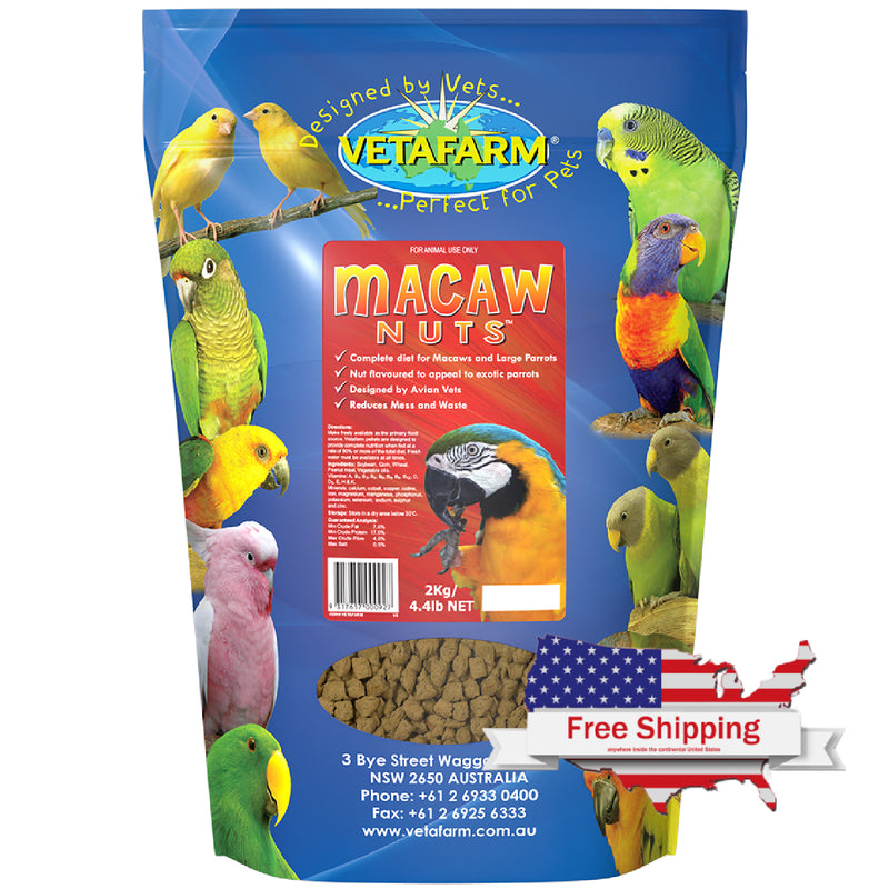 Macaw Nuts (Vetafarm) - Complete Diet for Macaws & Large Parrots