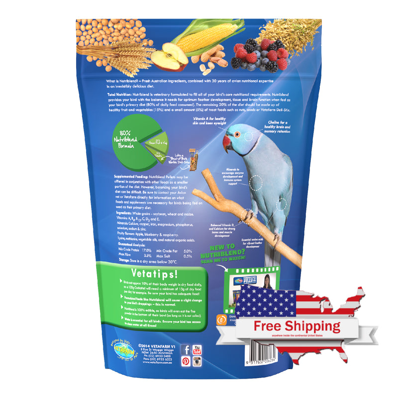 Extruded Parrot Pellet Instructions