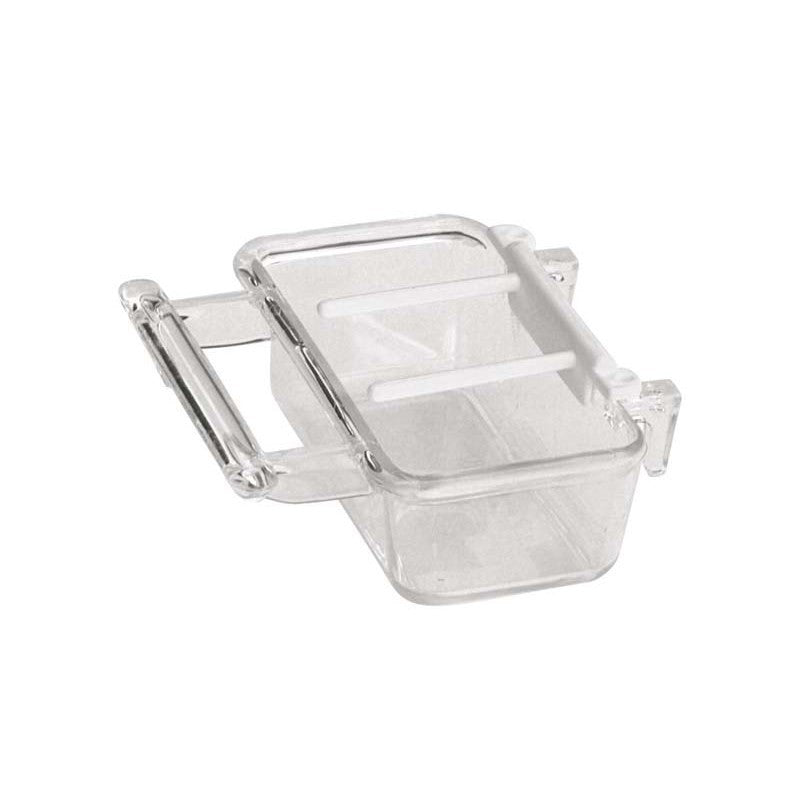 Clear Bird Food Cup