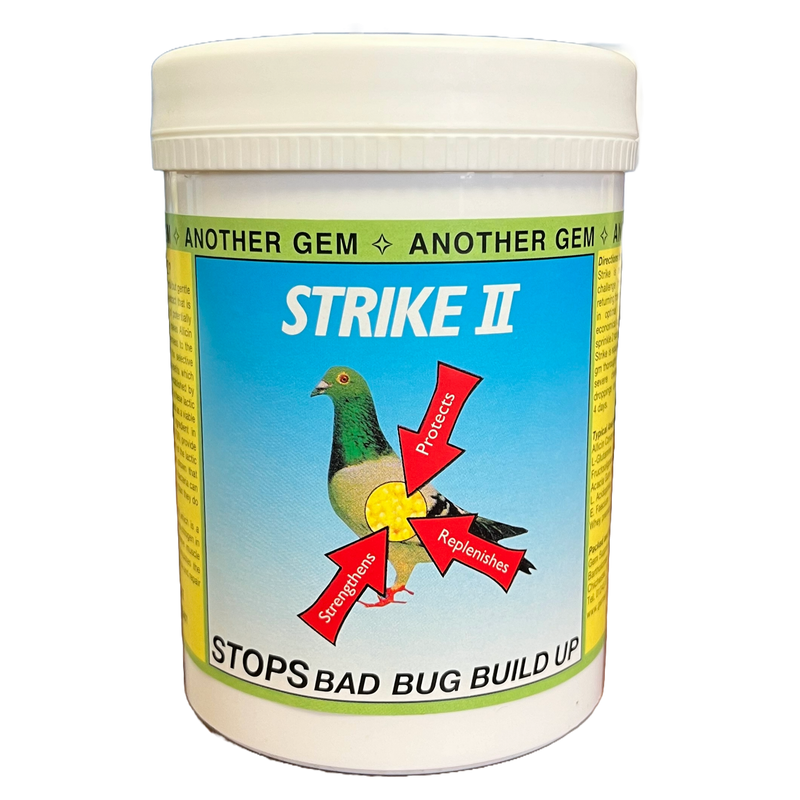 Gem Strike II – Natural Gut Health Supplement for Racing Pigeons