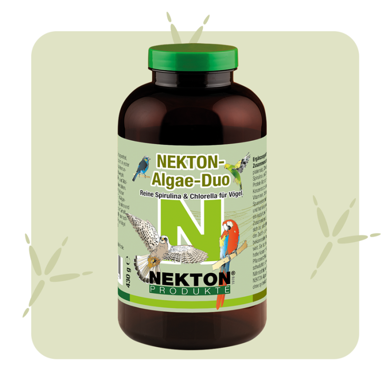 NEKTON-Algae-Duo Spirulina & Chlorella Supplement for Birds – Natural Immune & Detox Support