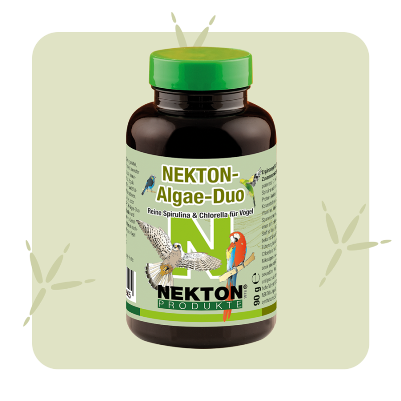 NEKTON-Algae-Duo Spirulina & Chlorella Supplement for Birds – Natural Immune & Detox Support