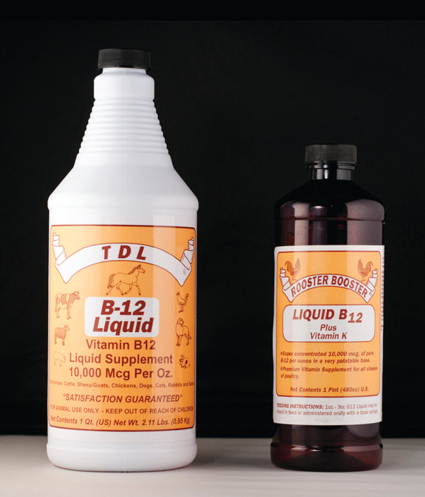 Rooster Booster Liquid B-12 – 32 oz | High-Potency Vitamin Supplement for Poultry & Livestock